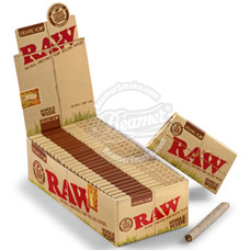 Raw Organic Single Wide Size Rolling Papers - Double Feed