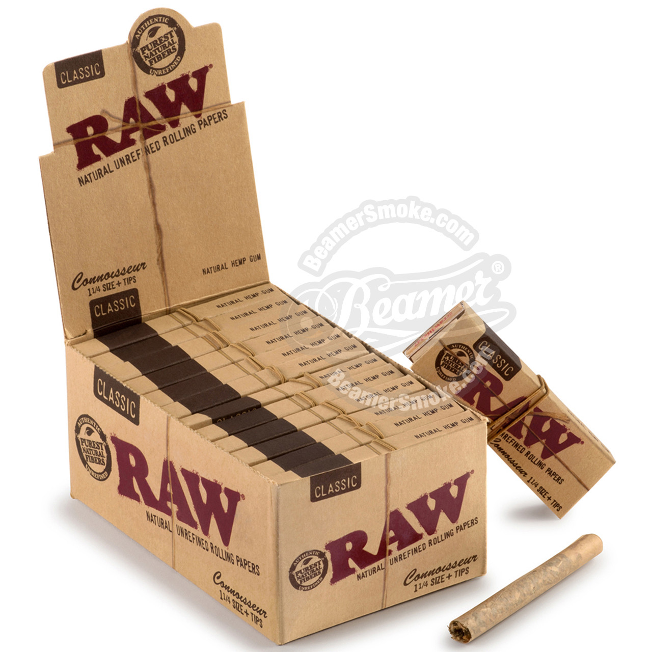 Papelillos Raw 1 1 /4 + Tips (Connoisseur) - Display