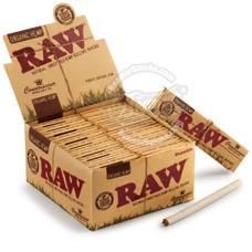 Raw Organic Connoisseur King Size Rolling Papers with Rolling Tips