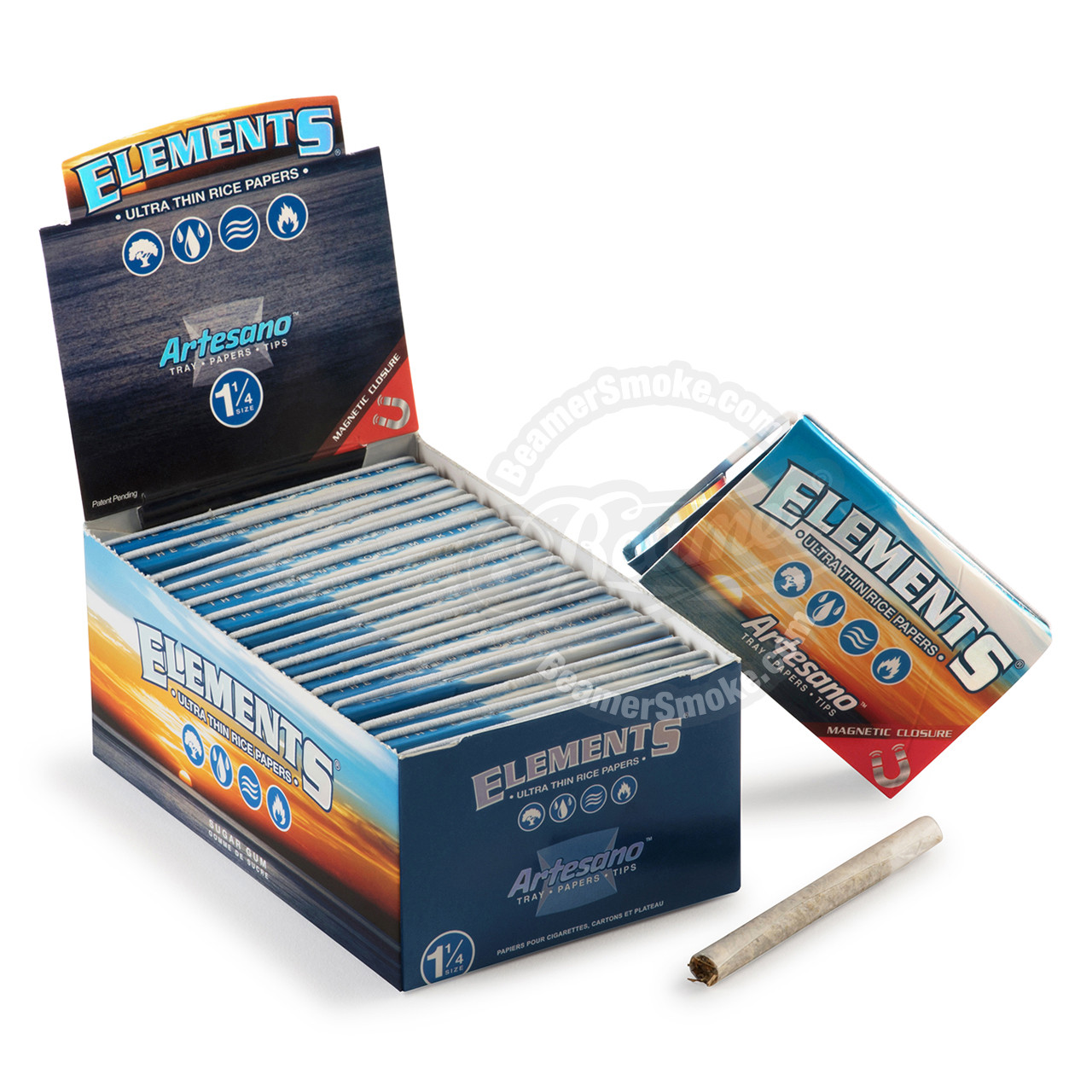 Elements Rice Artesano 1 ¼ Size Rolling Papers with Rolling Tips