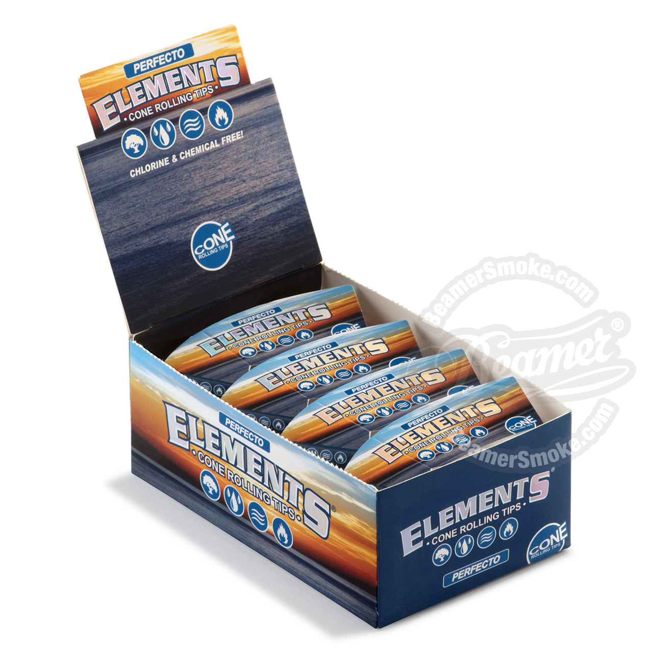 ELEMENTS PERFECTO CONE FILTER ROLLING TIPS 6 PACKS 