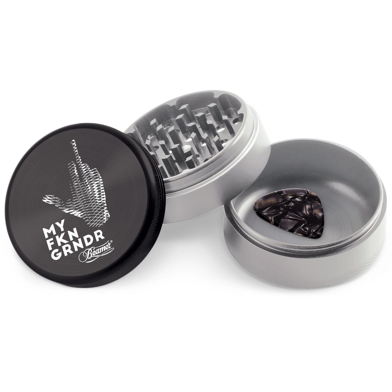 Beamer 3-Piece 63mm Aircraft Grade Aluminum Grinder W