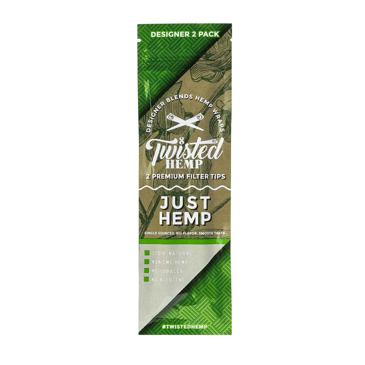 Just Hemp Flavor Twisted Hemp Wraps - 2 Count Packs