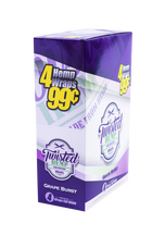 Twisted Grape Burst Flavor Hemp Wraps - 4 Count Packs