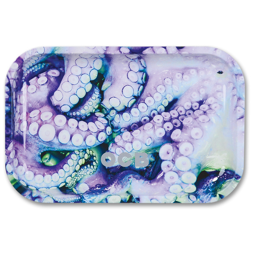 Medium Ocb Rolling Tray Octopus Design 11 5 X 7 5