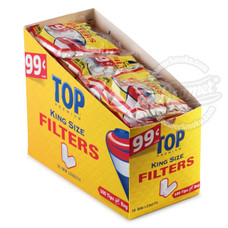 Top King Size Cotton Filter Tips - 200-Count Bag