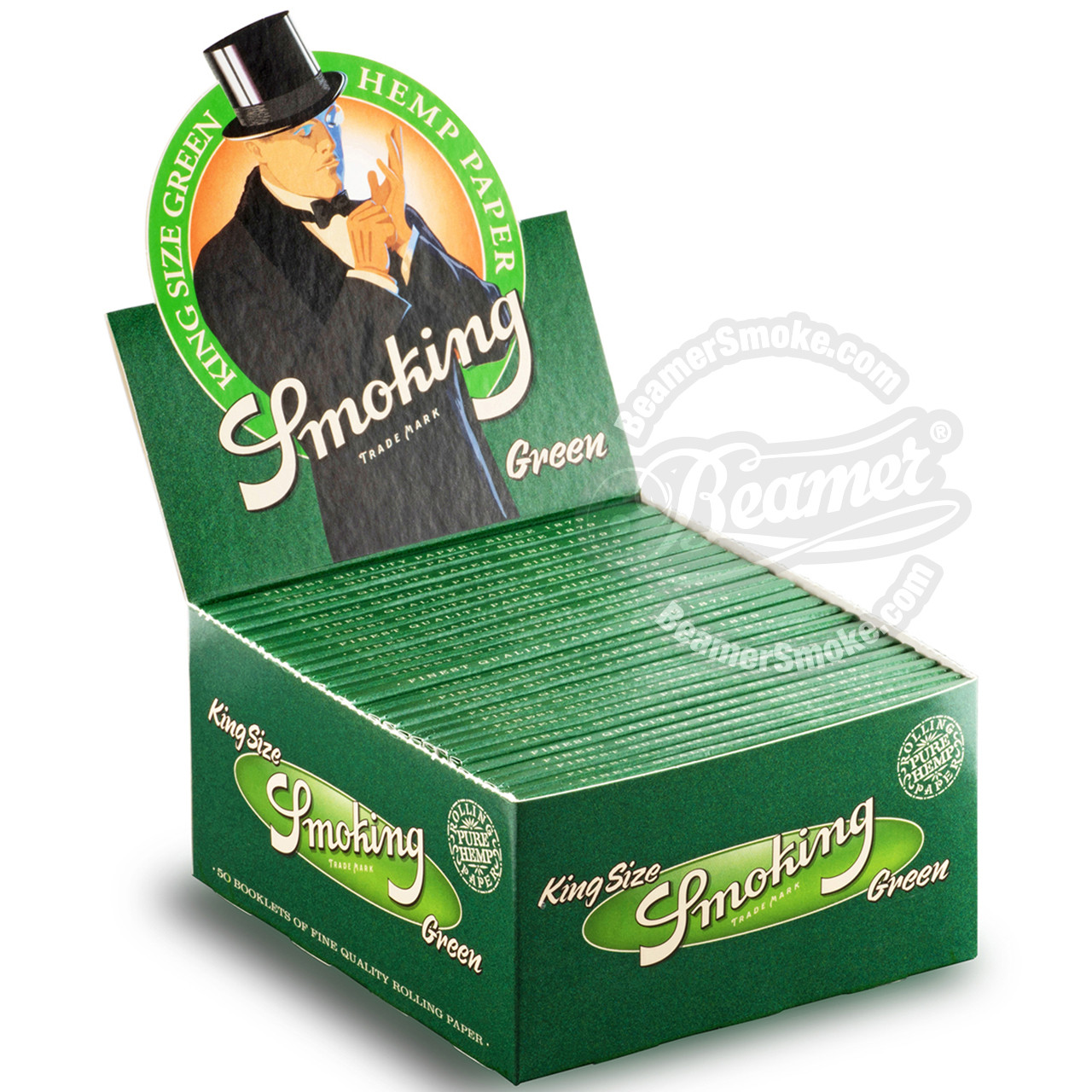 King Size Green Hemp Smoking Rolling Papers