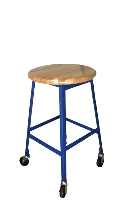 craft stool with wheels and back