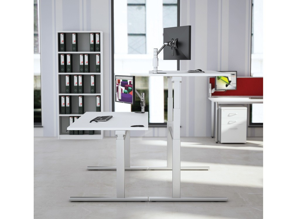 Rise Sit Stand Height Adjustable Desk Bentons Office Supplies