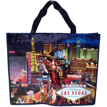 Las Vegas Strip Tote Bag-Large Reusable Shopping Bags- Souvenir Bags