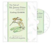 Beatrix Potter The Tale of Jeremy Fisher Crafting CD-Rom Backing Papers Envelopes Note Papers Inserts Tea Bag Papers Borders More