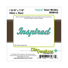 Die-Versions DVSW-012 INSPIRED Sweet Wordlets Cutting Die