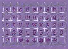 Cuttlebug 5x7 Embossing Plus, Postage Stamp Alphabet 2000248