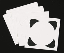 5 White Lomiac Die-Cut Dynamic Circle 5.25x5.25" Cards Making