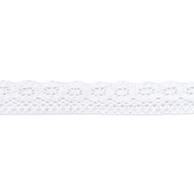 Ribbon Lace Crochet White .875"x6ft. Fancy Trim