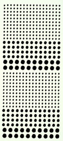 HOTP Dazzles N2458 Brown Jewel Outline Peel Stickers
