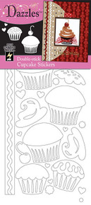 HOTP Dazzles Double-Stick Cupcake Stickers 2071