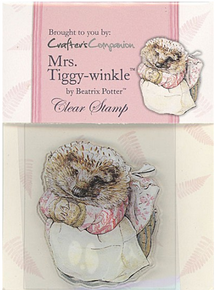 BEATRIX POTTER Clear Stamps MRS. TIGGY-WINKLE FULL-COLOR INDEX 2X3IN