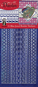 HOTP Dazzles N2442 Blue Jewel Border Stickers