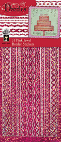 HOTP Dazzles N2443 Pink Jewel Border Stickers