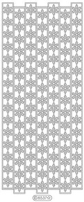Starform RIBBON SNOWFLAKES SILVER N8537 Peel Off Stickers OUTLINE