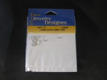 2.5mm Silver Tone Crimp Tubes 1Gram 1963-31  Darice Jewelry Designer