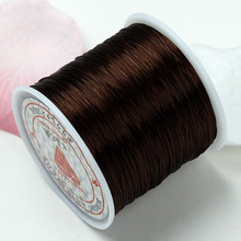 80m .5mm Strong Stretchy beading string BROWN elastic