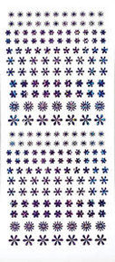 HOTP Dazzles N1637 Purple Flower Jewel PEEL OUTLINE STICKERS