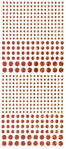 HOTP Dazzles N1558 Pink Jewel Outline Peel Sticker