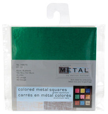 4x4 Creative Metal Squares GREEN 8PCS