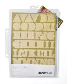Belle Alpha Stickers Embellishments Kaiser Craft