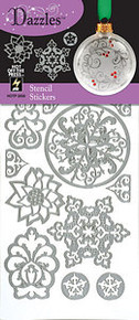 HOTP Dazzles Stenciling Stickers Silver 2058 Outline