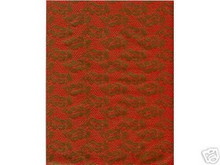 2pc 8.5x11 Gold Emboss Lace Red Vellum Paper Acid Free