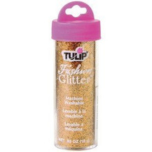 Tulip Fashion Glitter .63 oz tube Light Gold Jewel
