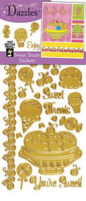 HOTP Dazzles Stickers SWEET TREATS GOLD 2015