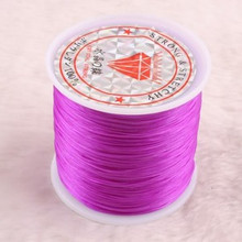 100m .5mm Strong Stretchy beading string PURPLE elastic