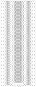 Starform GLITTER ORANGE SILVER  N7010 BORDERS ASSORTED Stickers Peel Outline