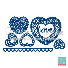 Tattered Lace - Hearts- D265 Cutting Dies