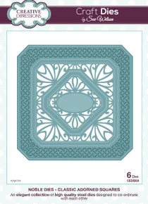 Sue Wilson Noble Collection - Classic Adorned Squares Craft Die CED5503 