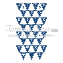 Tattered Lace Dies - Alphabet Bunting D197 Cutting Dies 28-pc