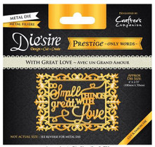 Prestige With Great Love Decorative Metal Cutting Dies by Crafter's Companion