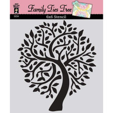 Hot Off The Press - Family Ties Tree Stencil