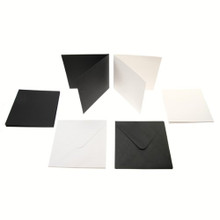Square Card Blanks 300gsm 10Pk - Monochromatic