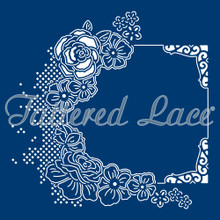 Tattered Lace Melded Roses Cutting Die D1158 Frame 