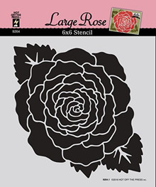 HOTP Large Rose 6x6 Stencil