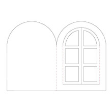 Hunkydory Arch Window Luxury Shaped Cards Pre-Scored with Envelopes 300gsm