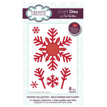 Sue Wilson Festive Collection - Bold Snowflake Flurry Craft Die CED3076 