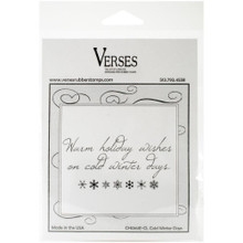 Verses Rubber Stamp - Cold Winter Days - Foam-Mounted Cling Stamp