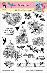 HOTP Song Birds Rubber Stamps 1199 Unmounted