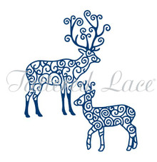 Tattered Lace RETIRED Reindeer Dies - D351